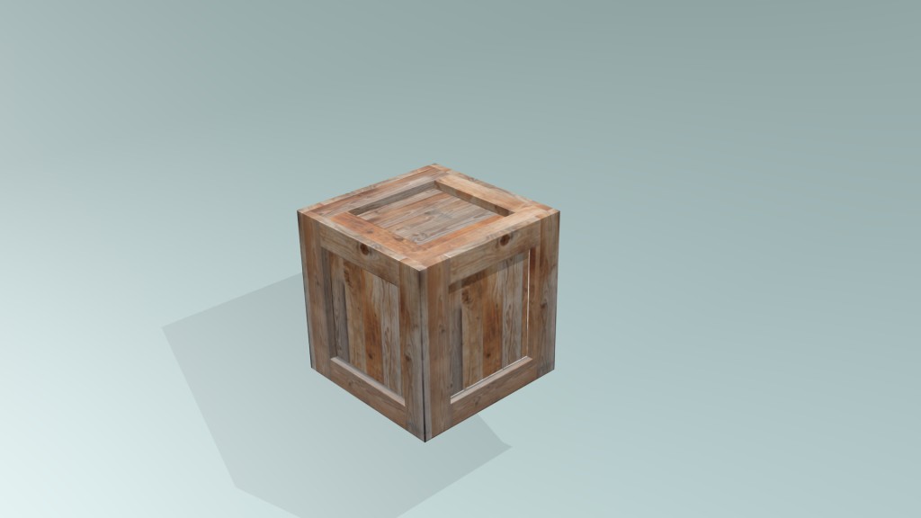 Low poly Crate with small textues preview image 1